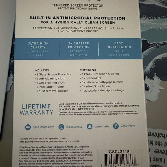 Clean Screenz by Case-Mate iphone 11 Pro, iPhone Xs and IPhone X NIB - Picture 4 of 5